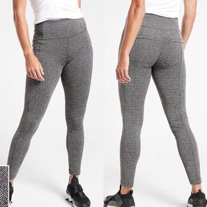 Athleta gray Delancey Herringbone tight leggings